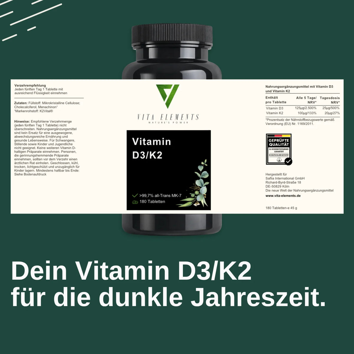 Vitamin D3 K2 Tablets