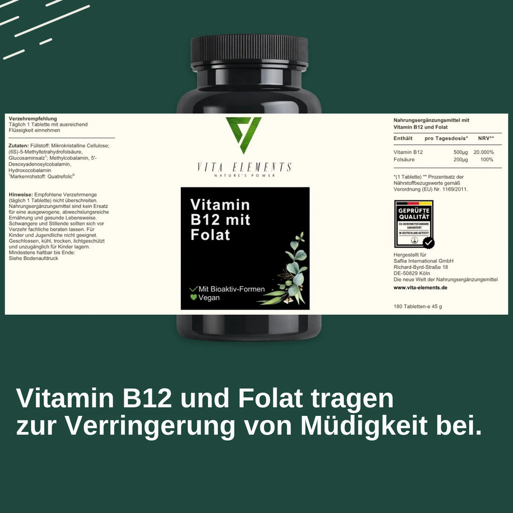Vitamin B12 with Folic Acid Tablets